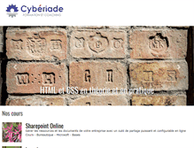 Tablet Screenshot of cyberiade.ch